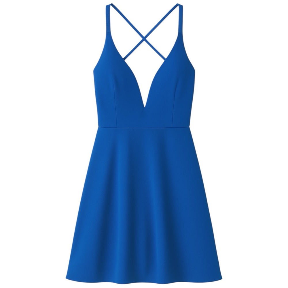 Charlotte Russe • Strappy Skater Dress • Royal Blue • Size XS